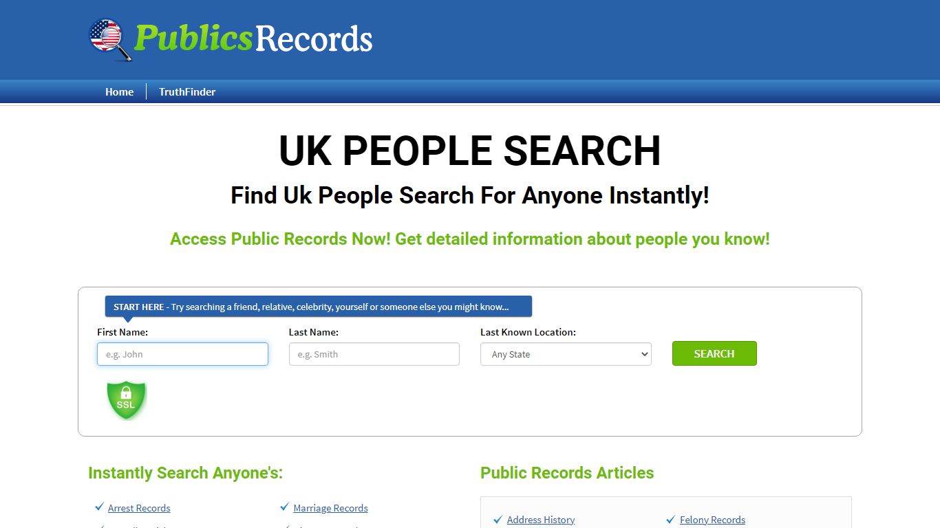 Find Uk People Search For Anyone Instantly! - publicsrecords.com